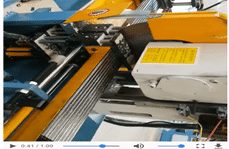 流水線切管沖孔機加工視頻